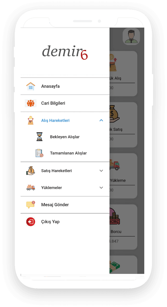 Demir6 Mobile App Screen 3